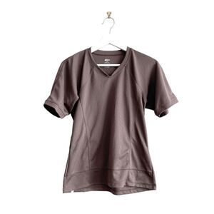 Mountain Equipment Women's Short Sleeve Recycled Polyester Tee Brown Medium